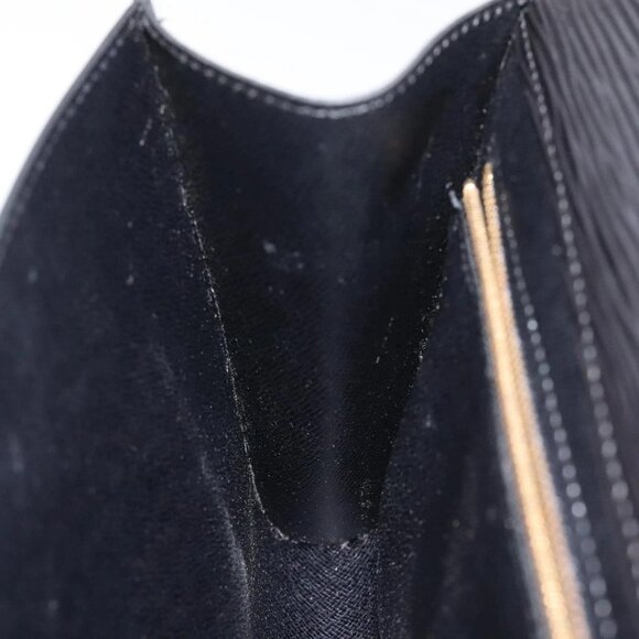 LOUIS VUITTON Epi Art Deco Clutch Bag Black M52632 LV Auth EC463 - Picture 14 of 15